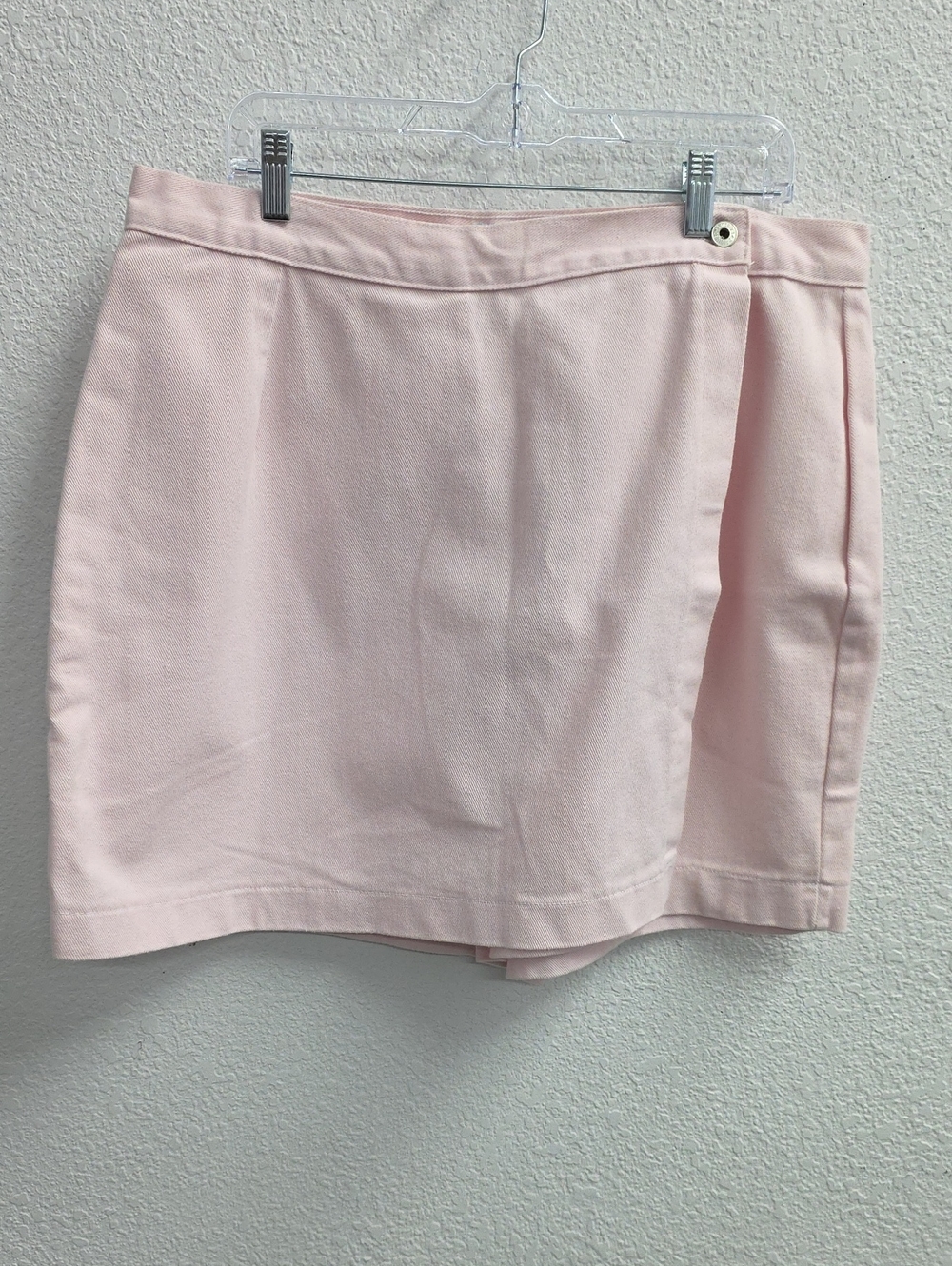 L.A. Blues Denim Cotton Pink Wrap Skort Size 20 Plus